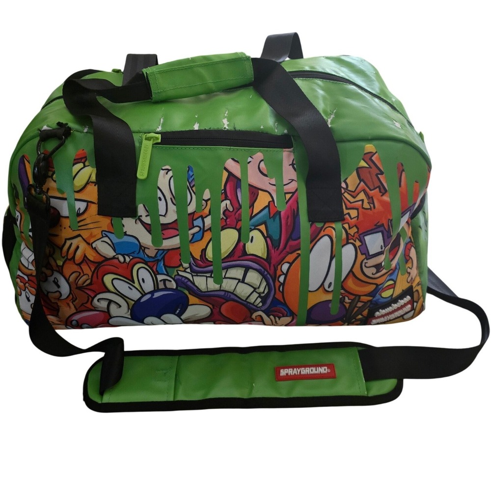 Sprayground Nickelodeon Slime Duffle Bag 90s Nicktoon Rugrats Ren Stimpy Limited